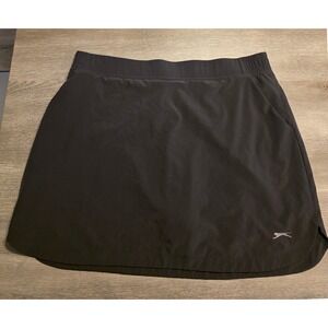 Slazenger Golf Women Black Athletic Skort XL Built-in Shorts Pockets Activewear